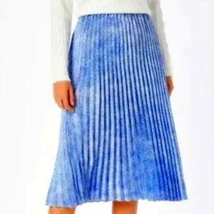 Scotch & Soda Blue Print Midi Skirt M NWT